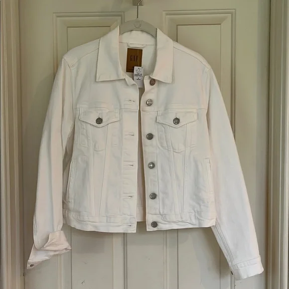 GAP Icon Women's White Denim Jacket - Picture 1 of 3